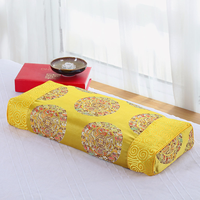 枕头古代老式长方形单人颈椎装饰摆件宫廷皇帝枕头