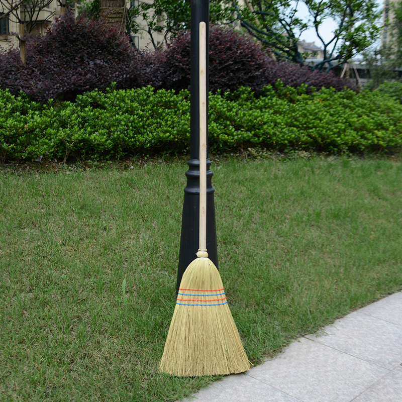室外硬毛园林扫把扫院子庭院落叶大扫帚家用户外长柄花园草坪笤帚