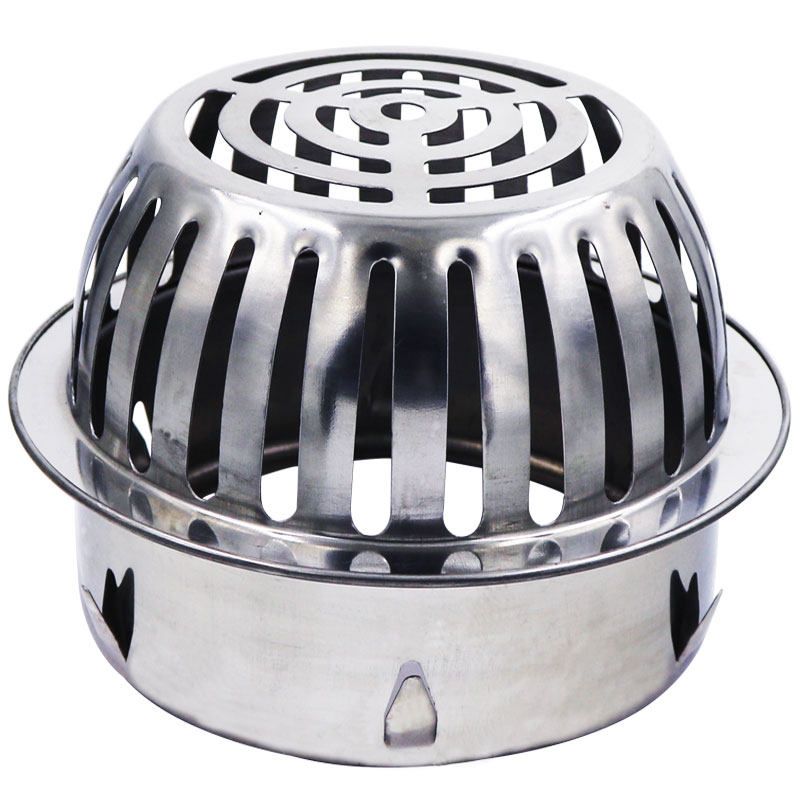 树叶阳台花园庭院不锈钢户外防堵排量地漏室外地漏