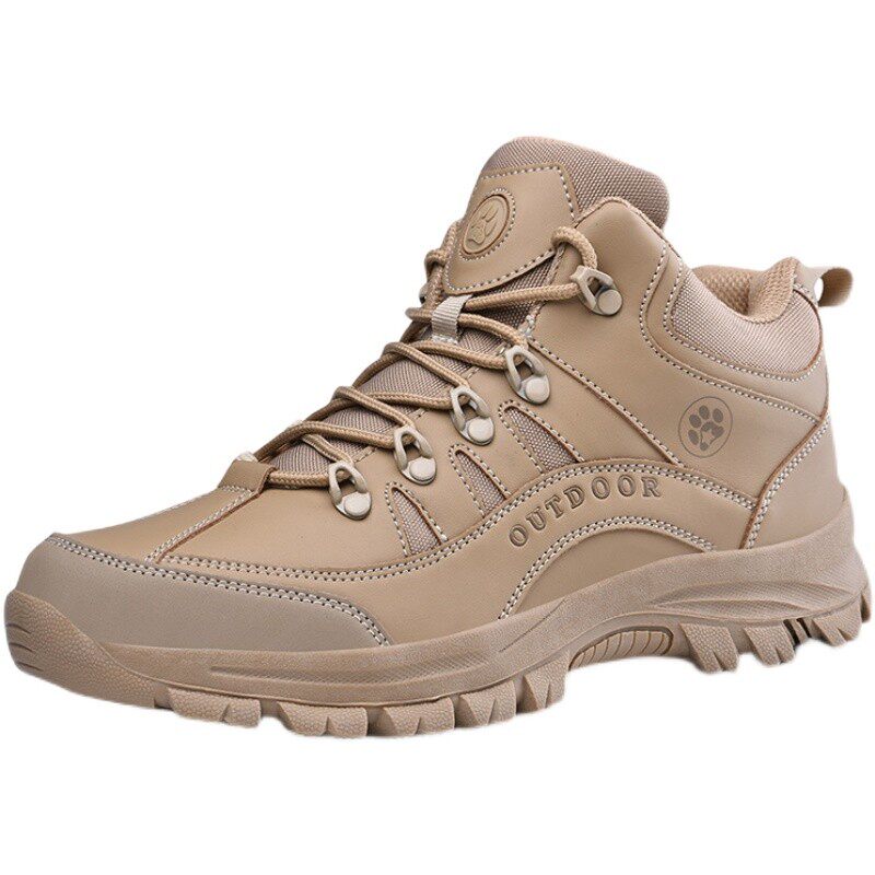 回力登山鞋春秋秋季高帮防滑透气户外徒步男士登山鞋