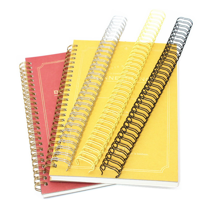 厂家双线挂历环订台历环保线圈活页铁环直销装订耗材