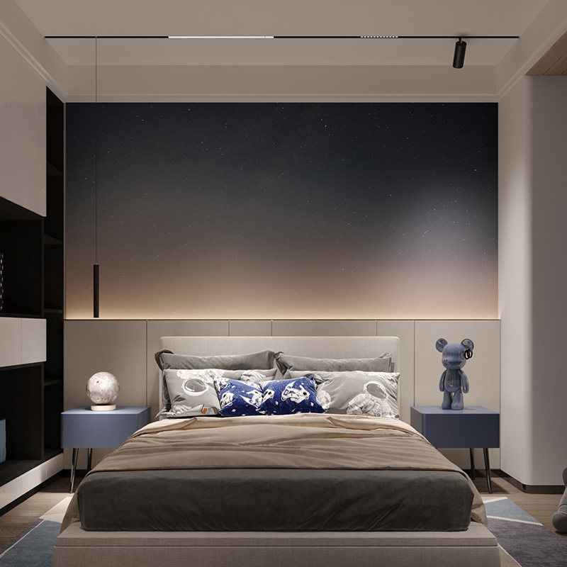 轨道磁吸led射灯嵌入式客厅无主灯照明明家用射灯