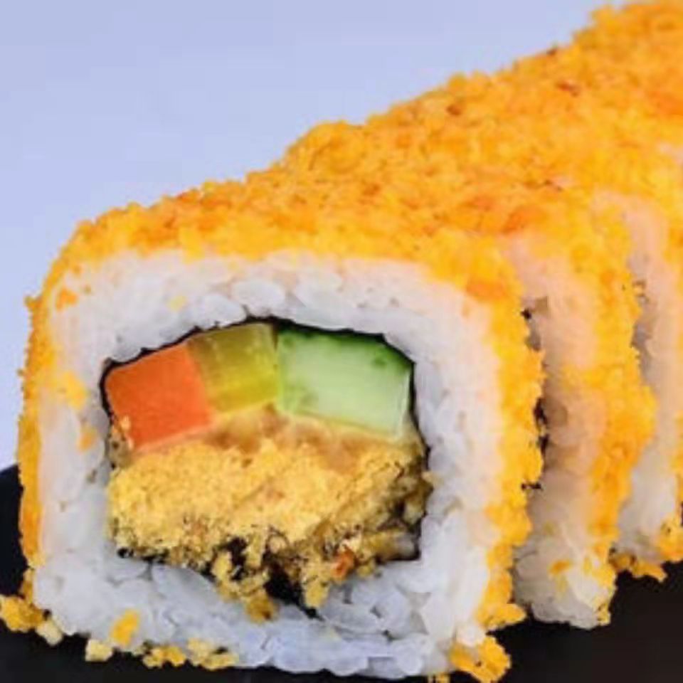 黄金寿司脆花翠花油炸金糠脆翠天妇罗面包碎花寿司料理