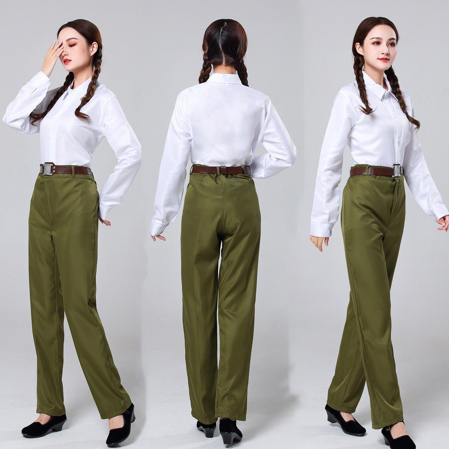 芳华怀旧知青男女八十年代下乡服装红歌合唱舞蹈民族服装