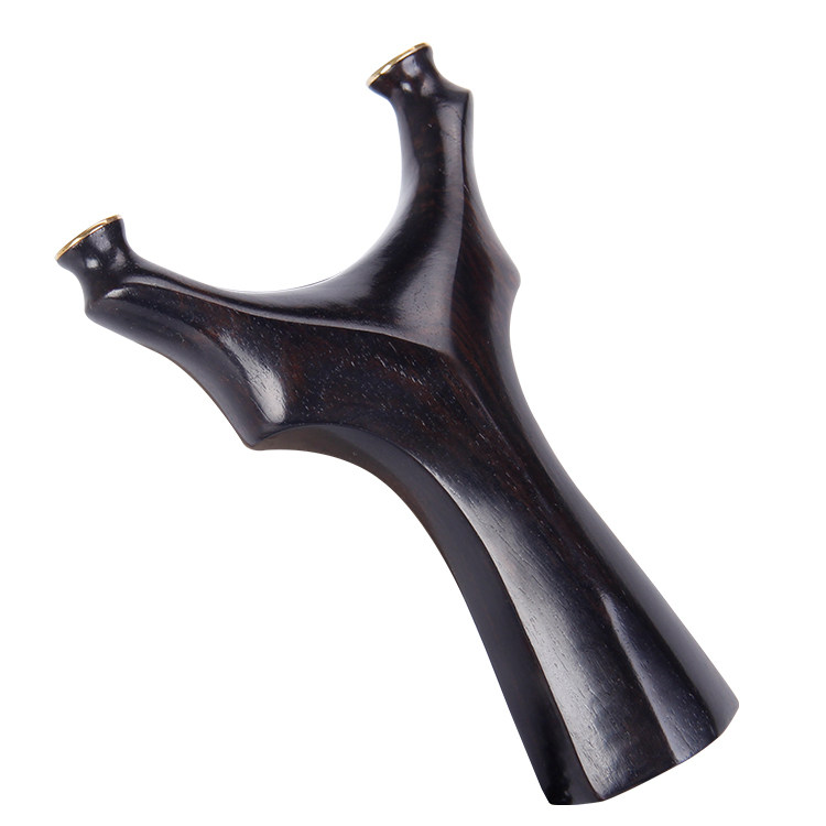 弹弓紫光实木木制木质原木木头扁皮反曲弓胖飞镖