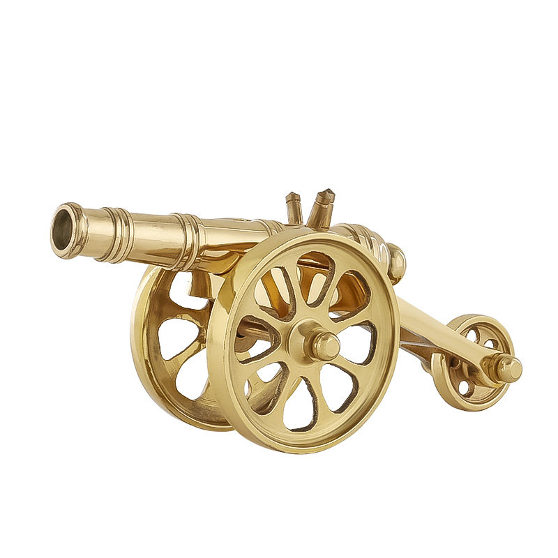 纯铜大炮拜神铜器风水用品铜炮摆件家居办公摆件