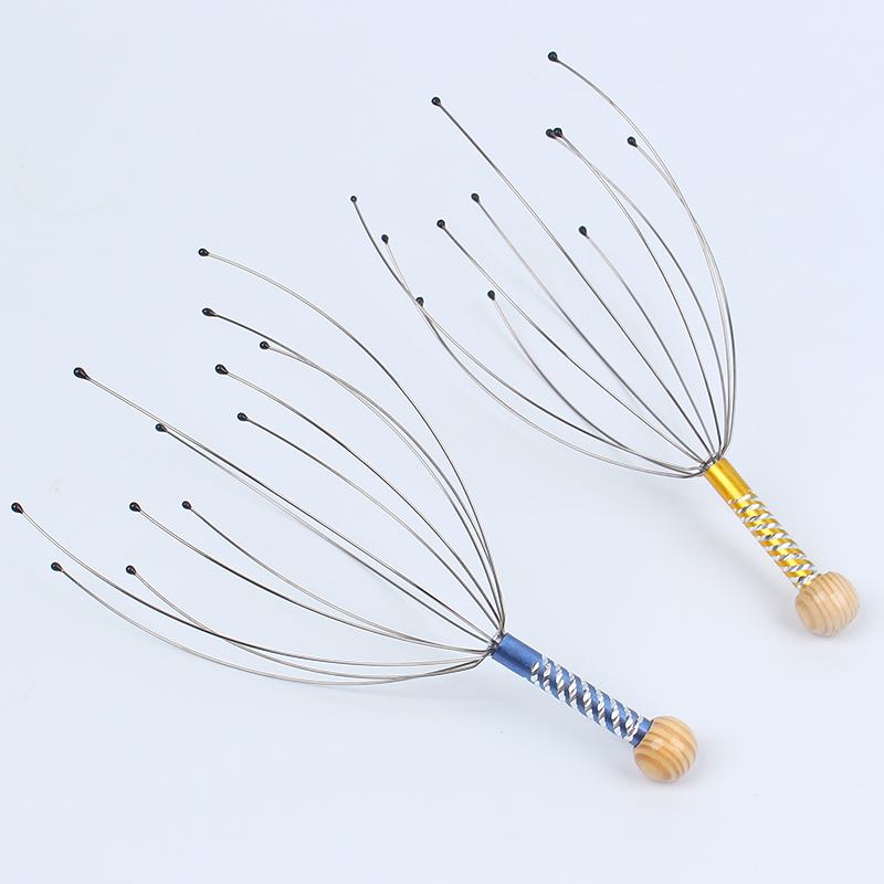 头部按摩爪抓头神器灵魂出窍器抽取提取摄取挠头神器八爪鱼经络梳