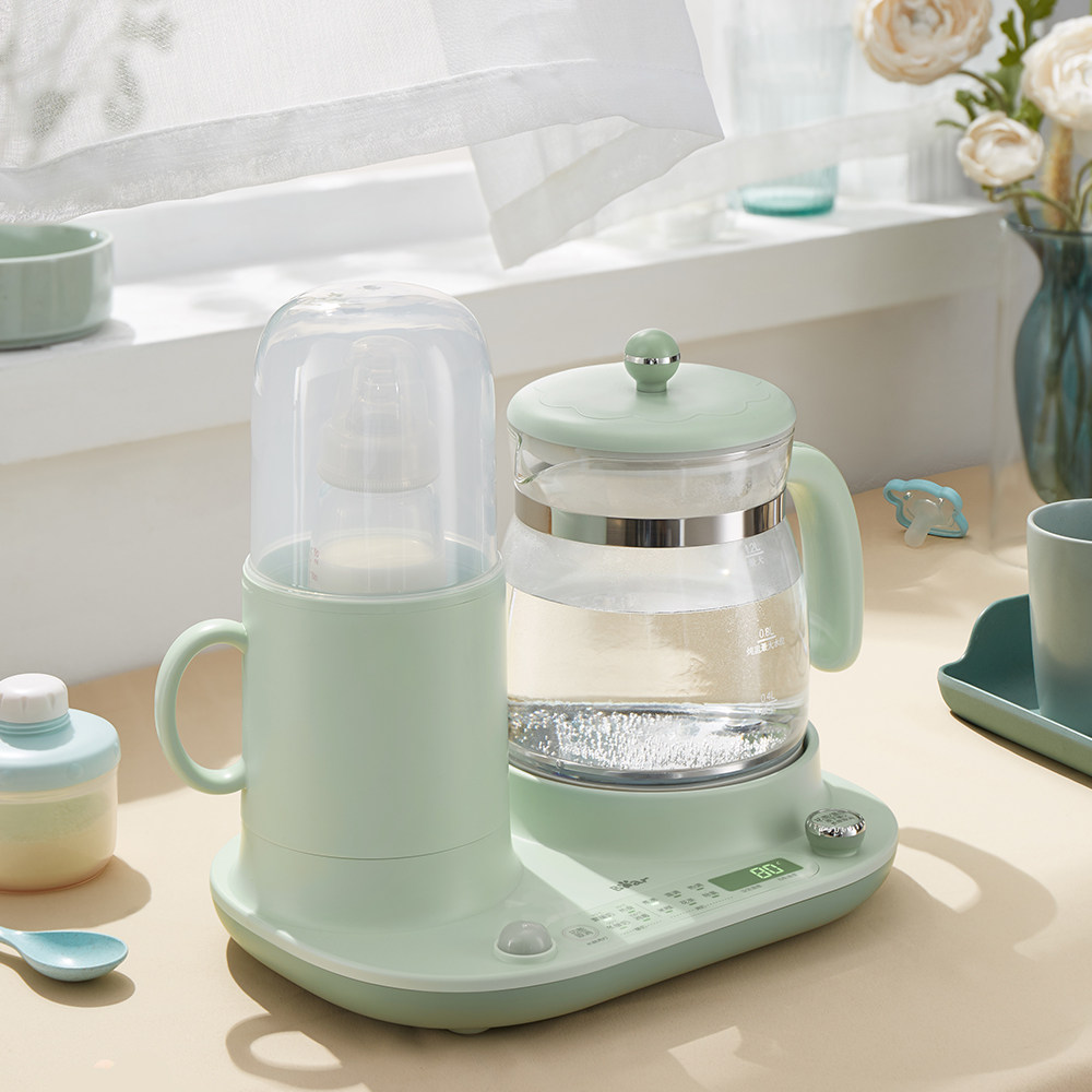 小熊暖奶器恒温热水壶调奶婴儿泡奶粉冲奶器温奶器烘干消毒三合一