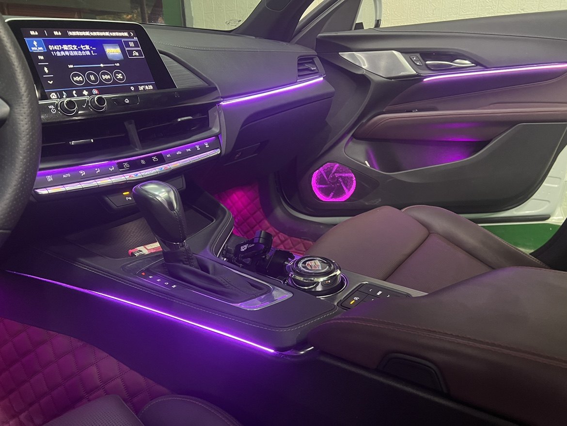 凯迪拉克xt4xt5ct5氛围ct4炫彩声控64色车内汽车氛围灯