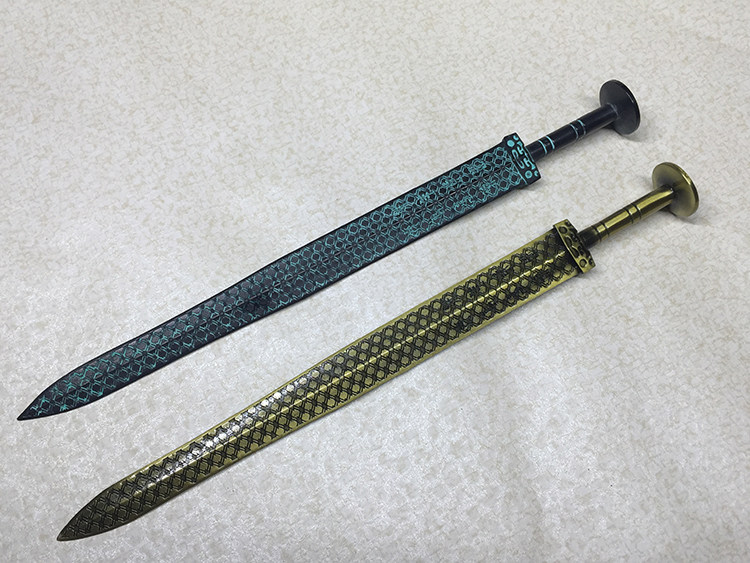 短剑正品越王勾践青铜纯铜黄铜仿古剑龙龙泉镇刀剑