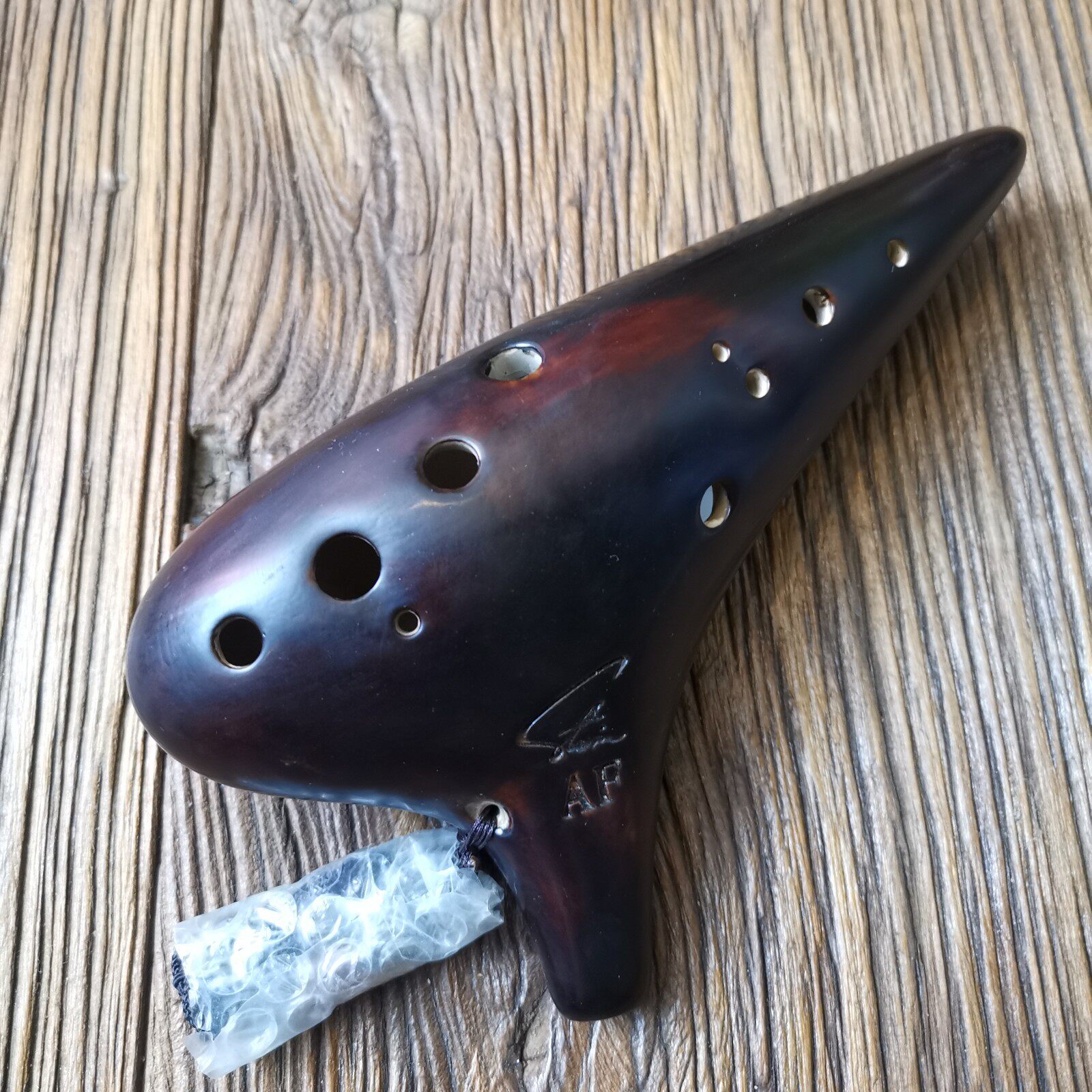 风雅陶笛12孔熏烧af中音乐器初学演奏免费陶笛