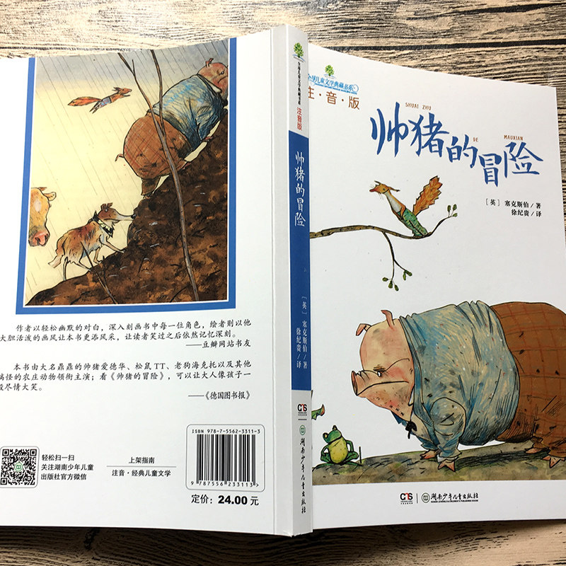 帅猪的冒险 注音版正版包邮 6-8-10-12岁儿童文学故事书 全球儿童文学