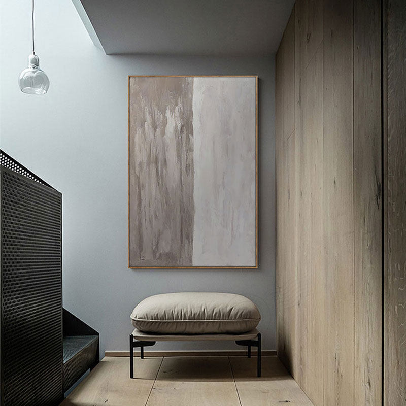 现代抽象侘寂风客客厅装饰画简约北欧大幅落地现代装饰画