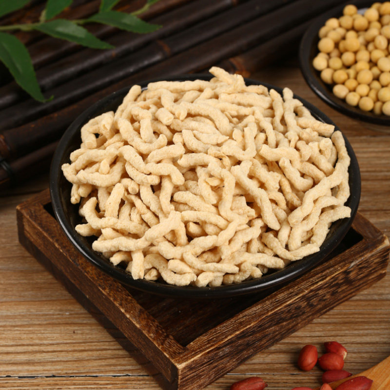 植物大豆味媒花生蛋白素肉粒500克寺院佛家素食素肉