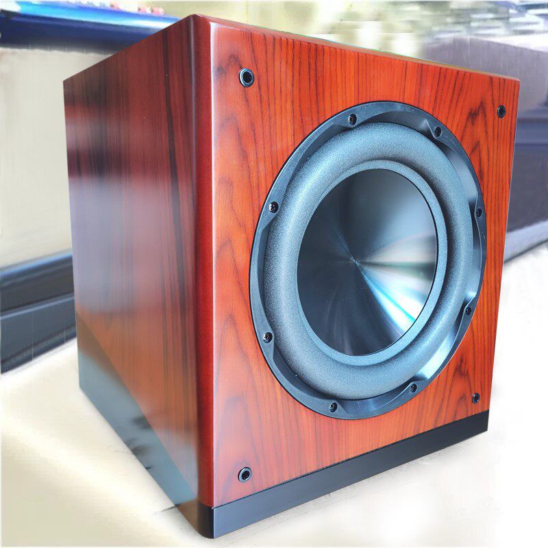 有源丹麦进口12寸低音炮家用木质家庭影院发烧超重低音炮