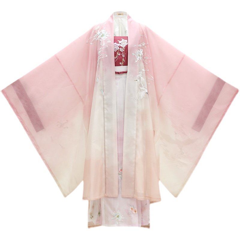 醉饮花间罗浮春花朝记汉原创设计刺绣宋制大袖衫汉服