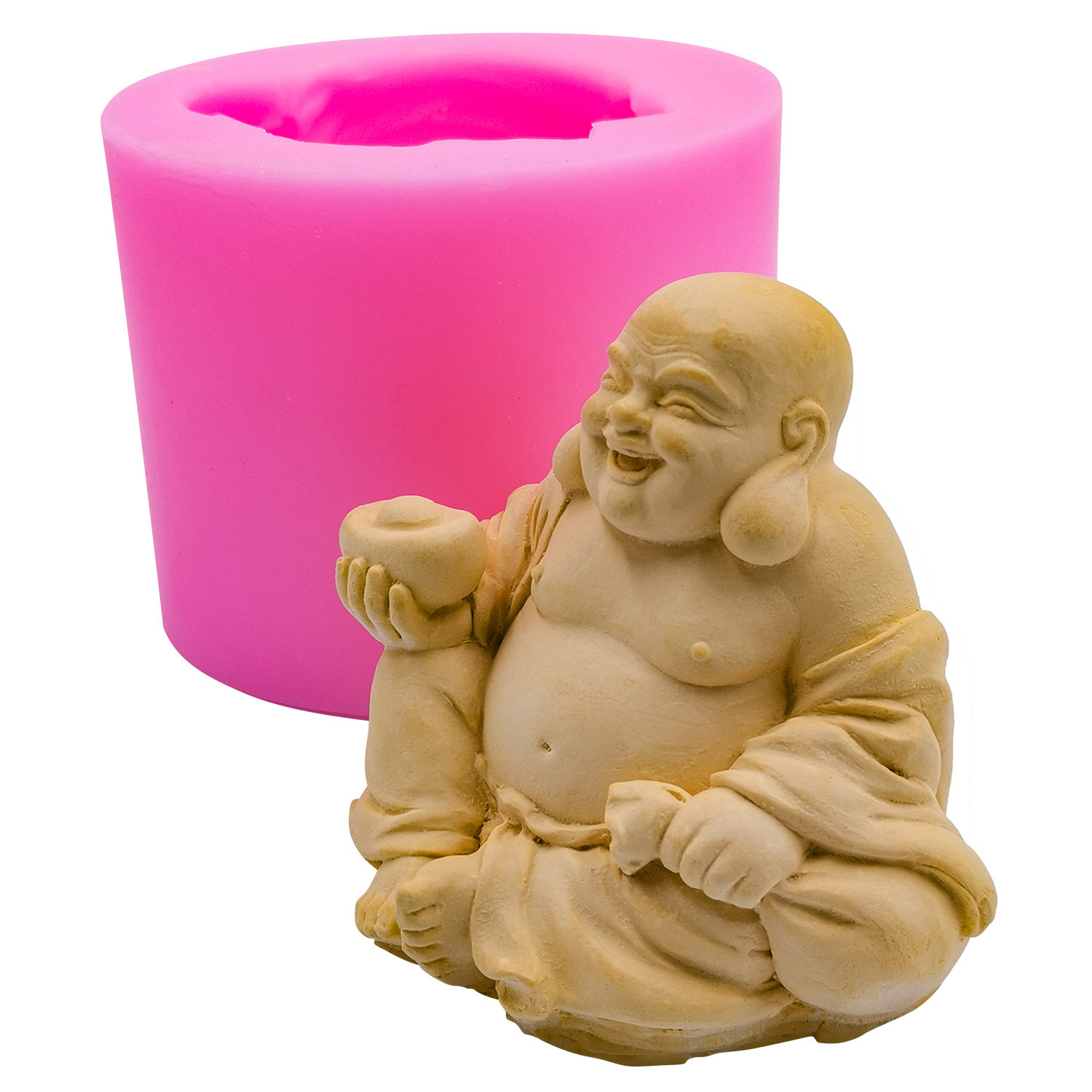 弥勒佛像大款3d立体diy蜡烛树脂滴胶工艺品diy模具