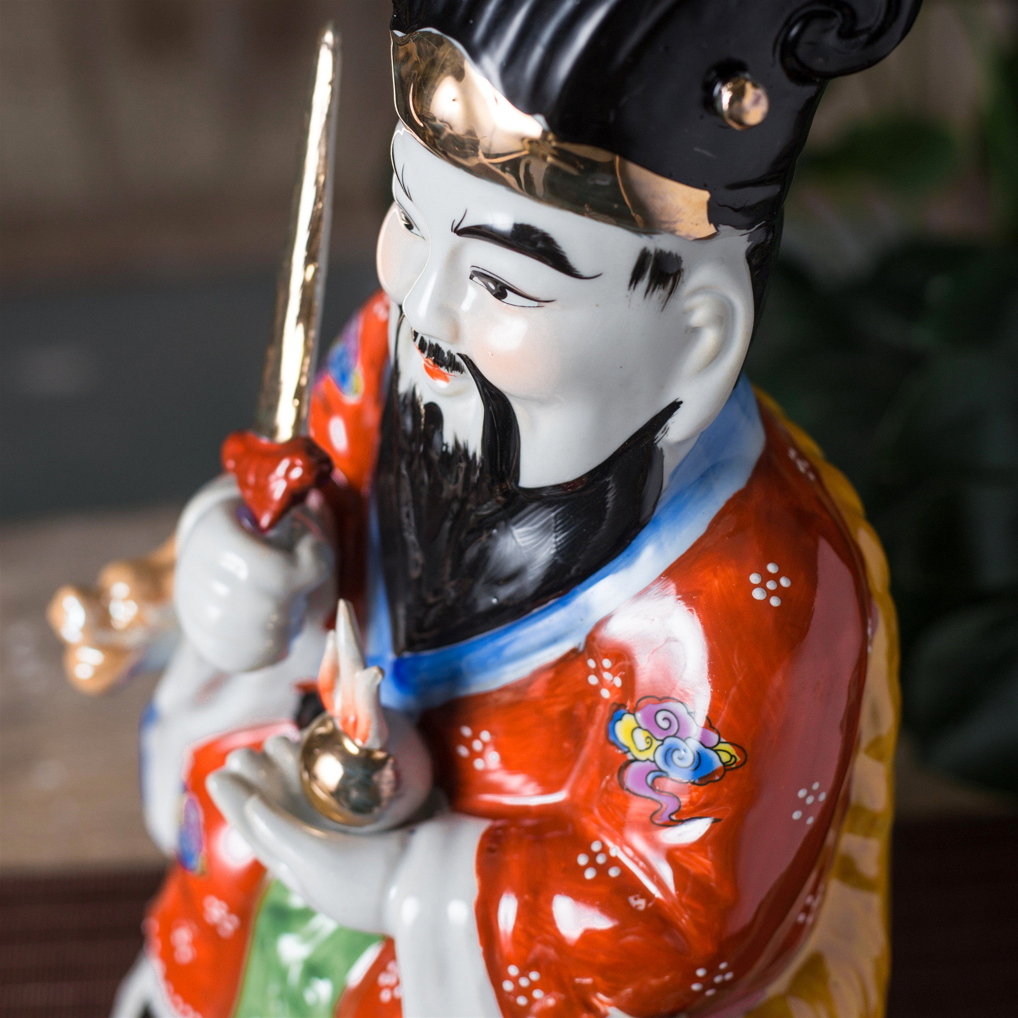 神像陶瓷火神祝融五行行火神爷佛像风水供奉摆件