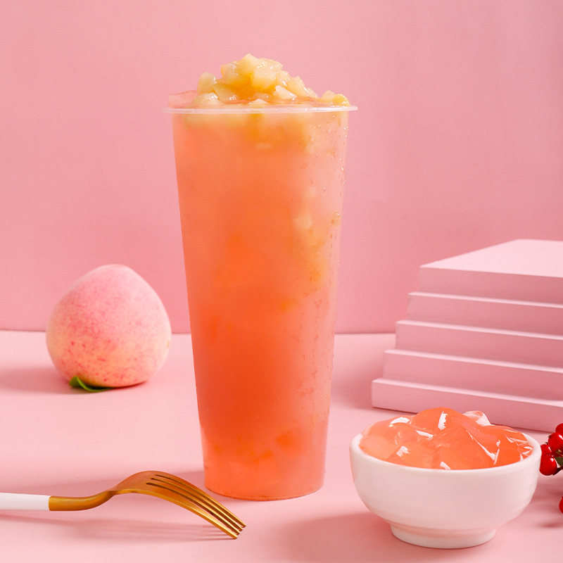 白桃丁罐头820g即食水果罐头糖水白桃果肉酱果茶添加物水果罐头