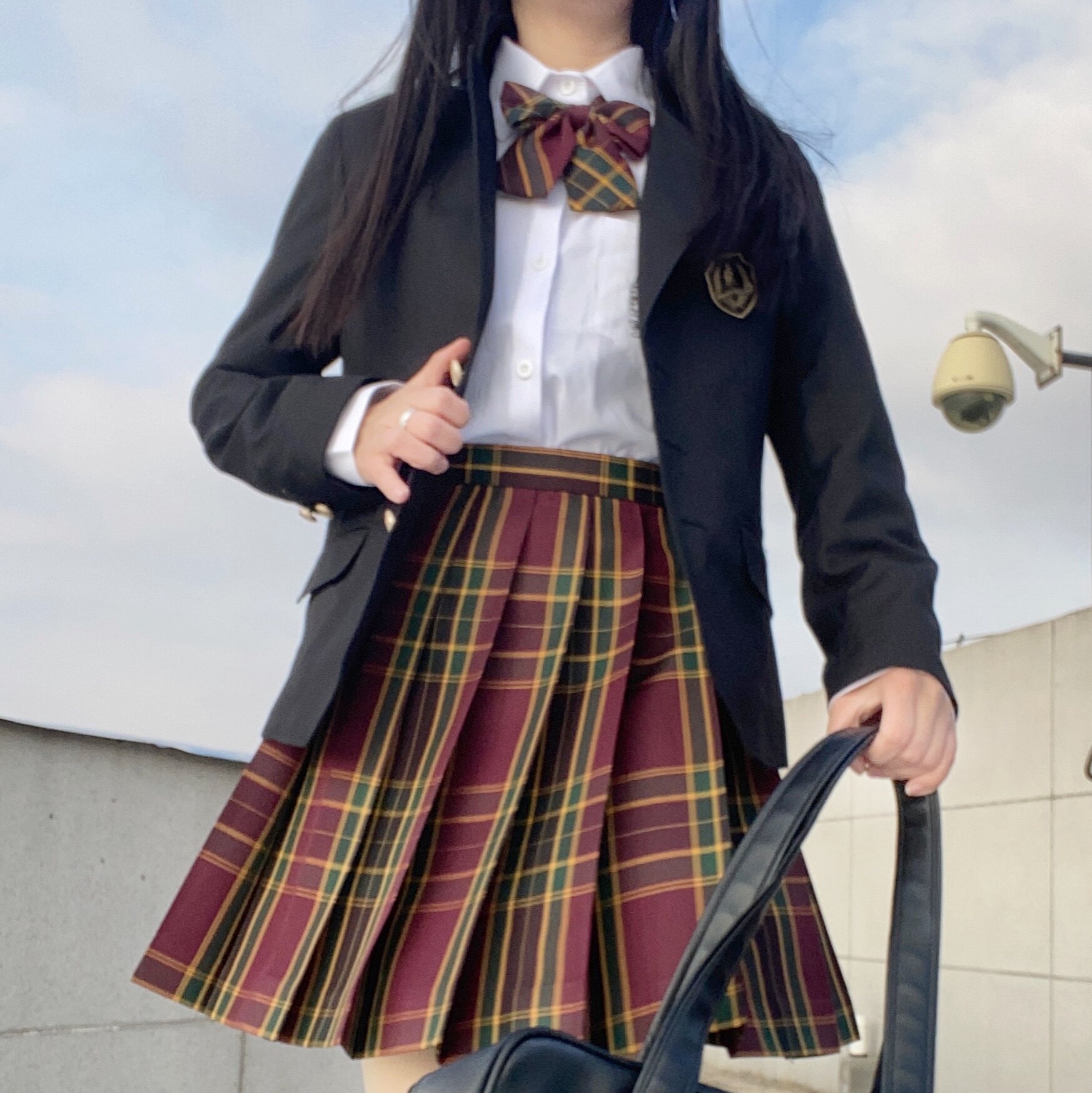 霍格沃茨jk制服正统校供百褶裙学院春夏山楂树同格半身裙