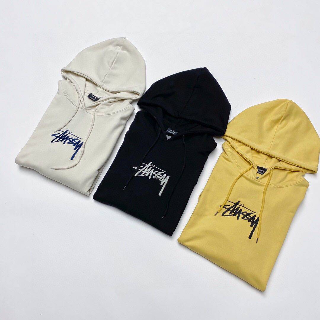 2020stussy秋冬高街基础款卫衣帽斯图西刺绣男女情侣卫衣