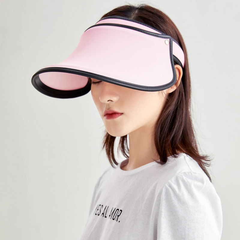 遮阳帽遮脸大沿防紫外线太阳帽鸭舌大帽檐韩版潮夏uvcut帽子