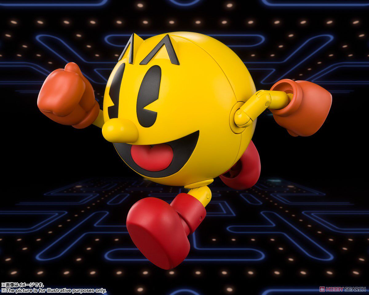 现货万代shf吃豆人pacman樱桃红色色鬼幽灵40周年手办