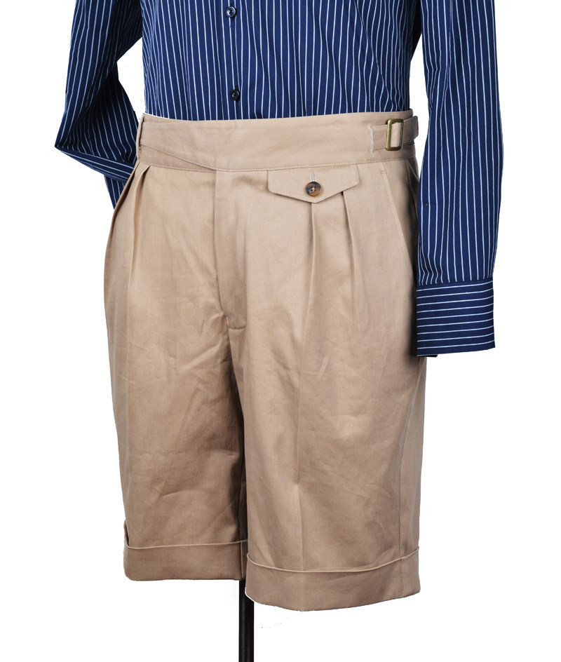 gurkhapants欧美英伦风尔格短裤男士纯棉宽松休闲西裤