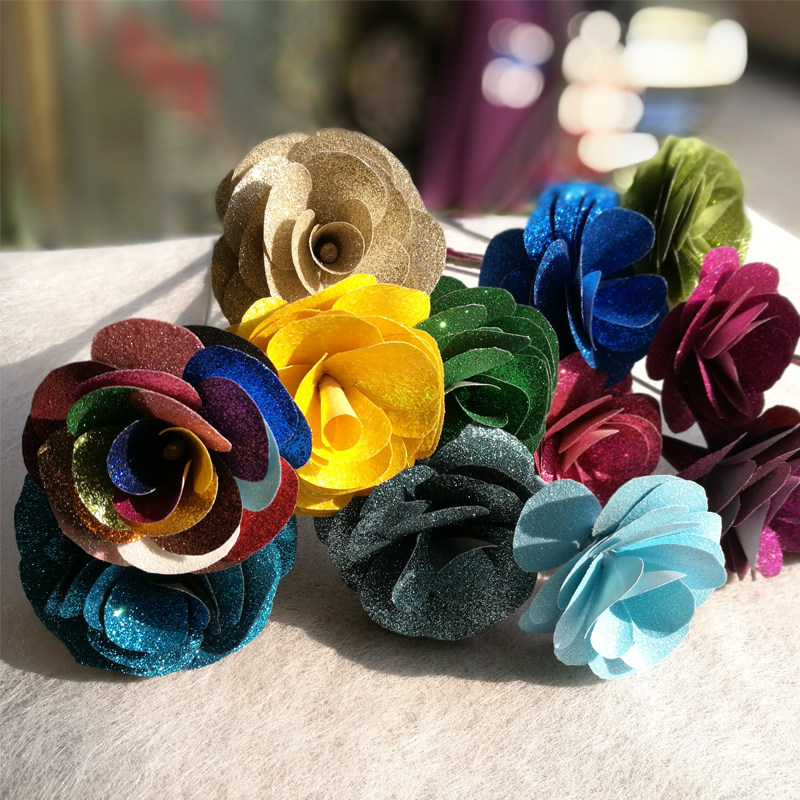 礼品礼品包装包装纸圣诞纸格丽特金葱纸玫瑰花diy手工包装纸