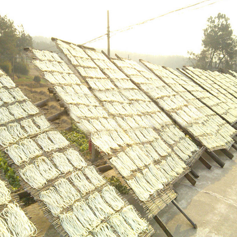 安徽枞阳特产农家手工月子面义津排子面筒子面条宝宝圆米面排骨面