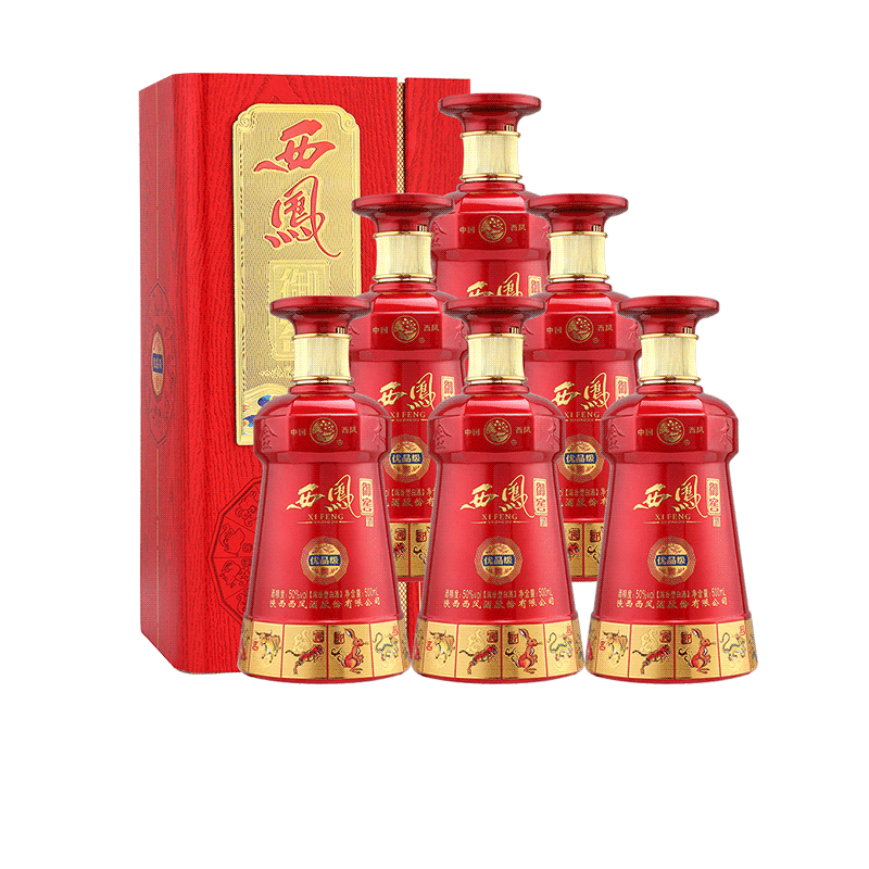 西凤酒50度御窖优品品级西风酒浓香型粮食白酒国产白酒