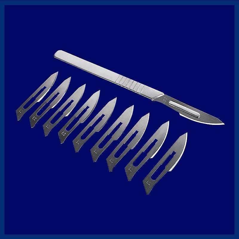 手术不锈钢套装23号美工刀刻刀兽用修脚贴膜手工刀片