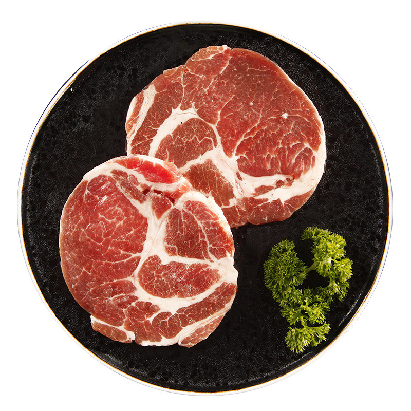 烤肉调味梅花300g烧烤韩国材料食材猪排新鲜生猪肉