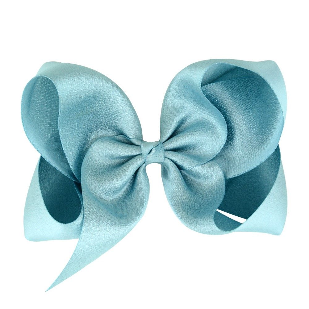美国厘米手工定制超大蝴蝶结缎带丝滑发夹顶夹发发饰