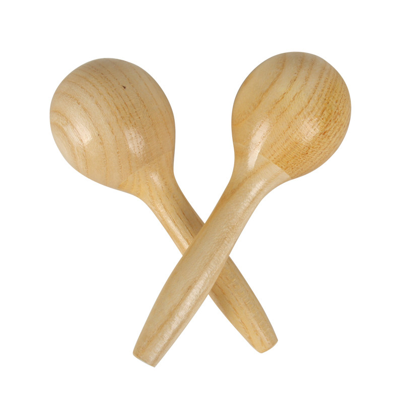 奥尔夫乐器正品东方爱婴早教教具原木木色砂球清漆沙锤