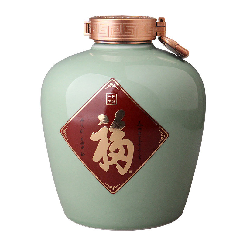 景德镇陶瓷酒瓶酒罐白酒罐酒壶家用泡酒密封仿古福字家用酒壶