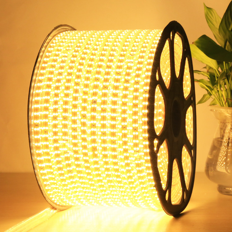 三色变光led灯带客厅吊顶七彩变色户外超亮防水长条灯条贴片线灯