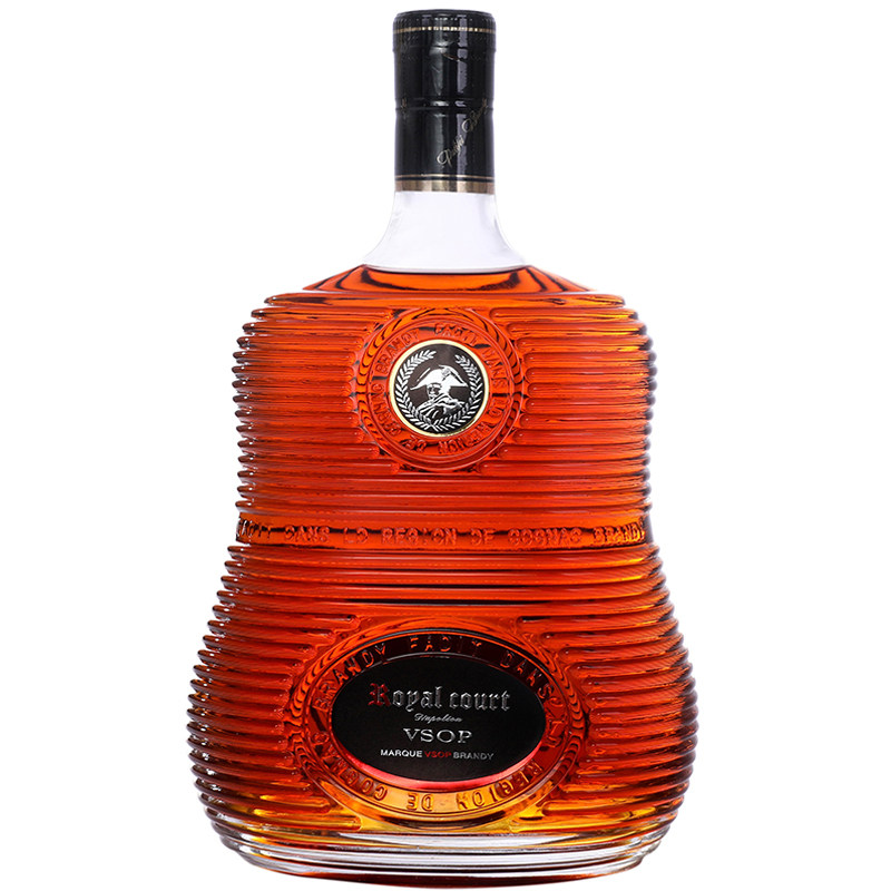 法国原瓶进口白兰地酒 皇庭拿破仑vsop洋酒700ml礼盒装进口酒水