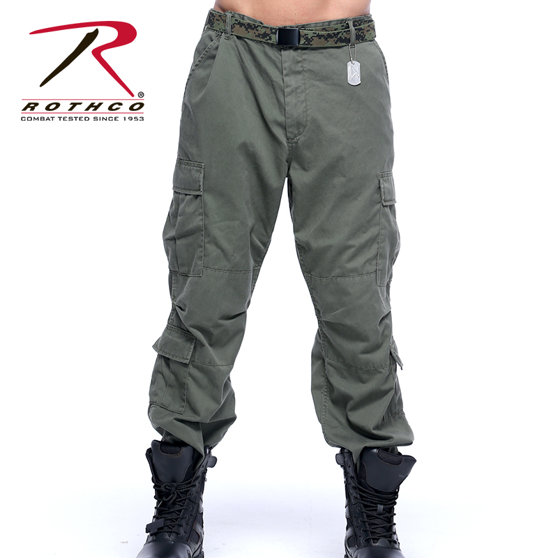 Rothco美国进口复古伞兵迷彩裤四季军迷长裤美式空降伞兵战术裤子