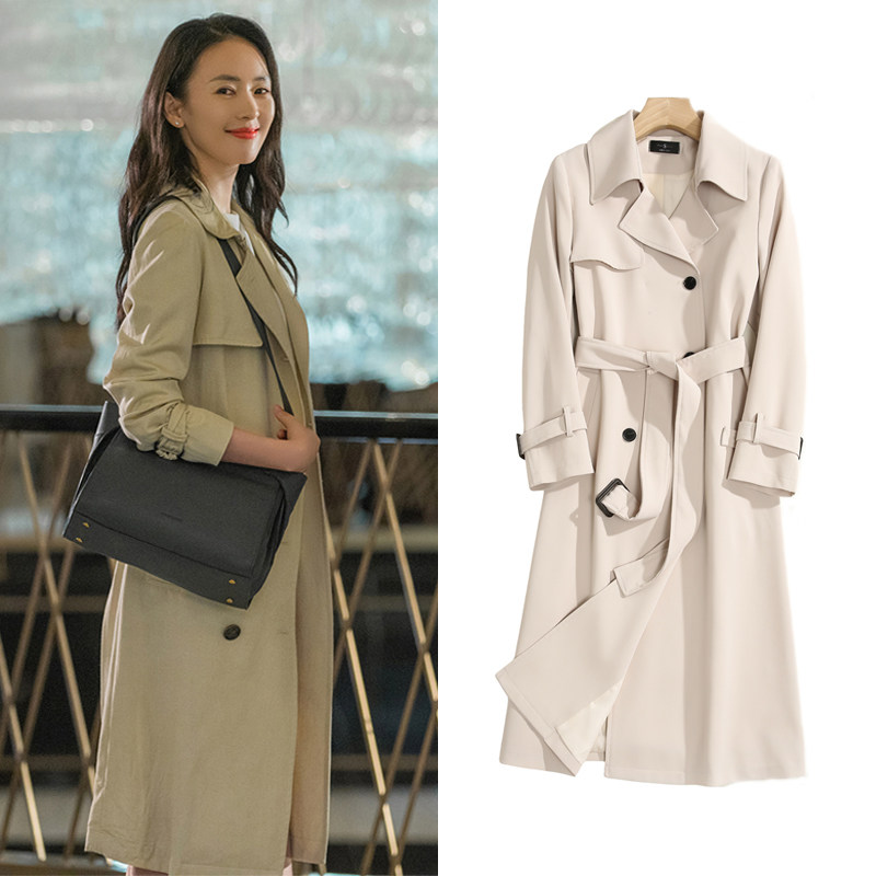 三十而已童瑶顾佳同款风衣女长款早秋宽松气质风衣