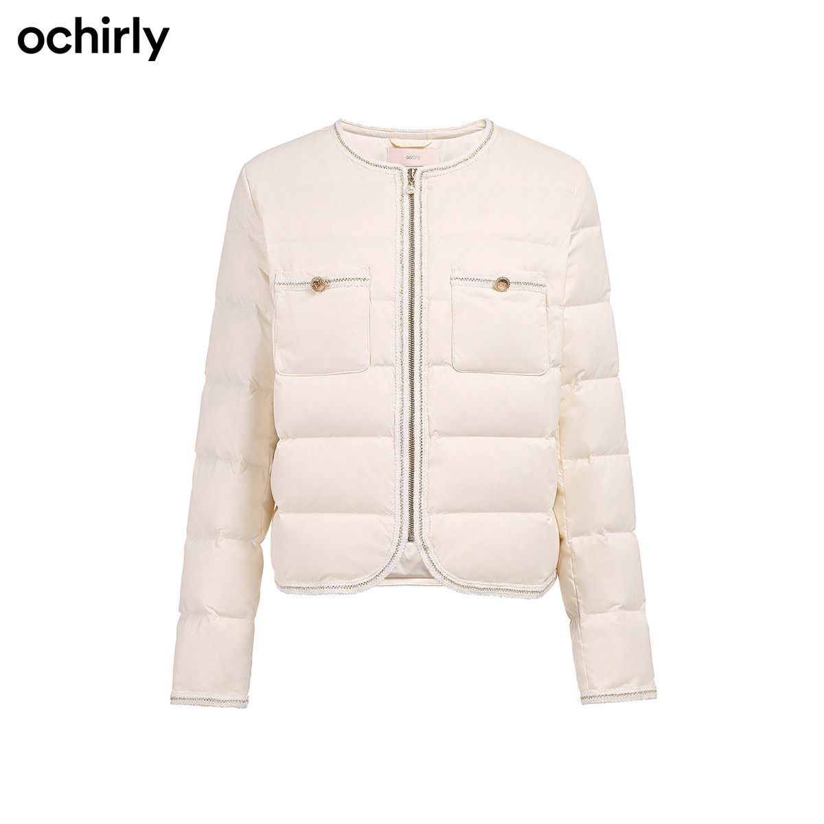 ochirly欧时力小香风轻薄羽绒服2022新款秋装外套气质羽绒服