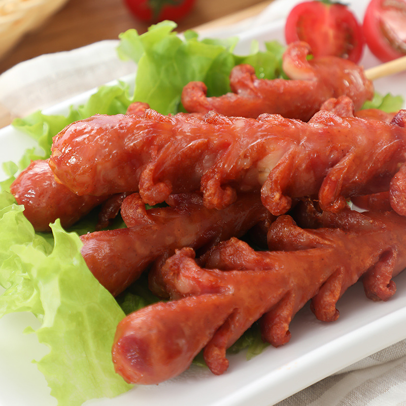 台湾风味开花肉肠老长长沙香肠网红油炸小吃香肠