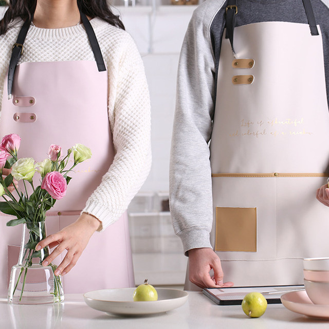 Plus some fun leather aprons waterproof anti-oil pollution clean sleeveless aprons aprons home gardening clothes for men and women Plus some fun leather aprons waterproof anti-oil pollution clean sleeveless aprons aprons home gardening clothes for men and women