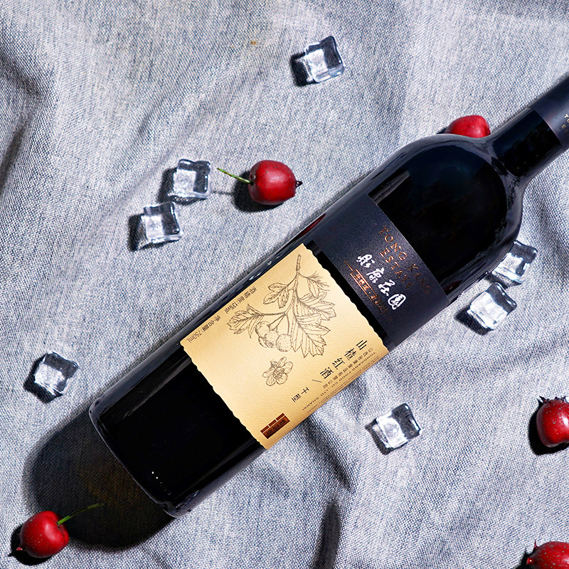 红酒彤康庄园山楂13度干红葡萄酒甜型甜红干型果酒