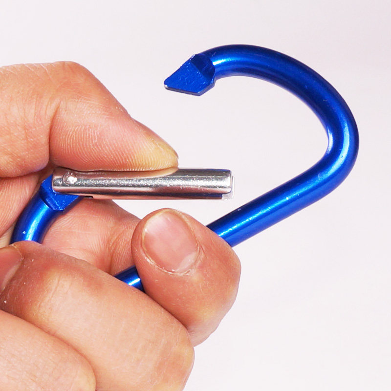 户外小号登山扣背包锁外挂钩连接环安全扣号d型多功能快挂钥匙扣