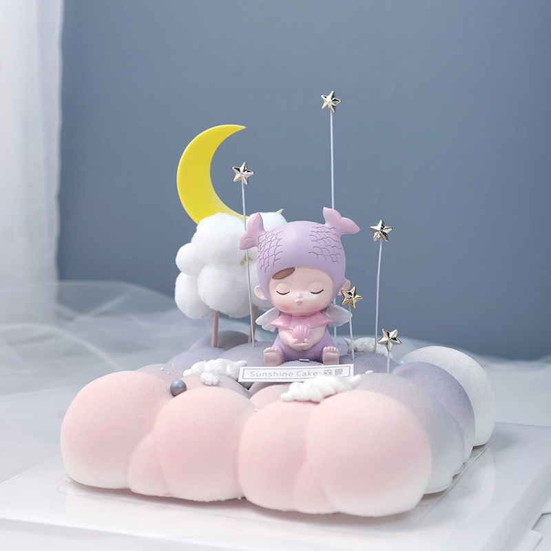 森夏梦幻小精灵创意女生生日蛋糕网红法式慕斯女孩南京同城