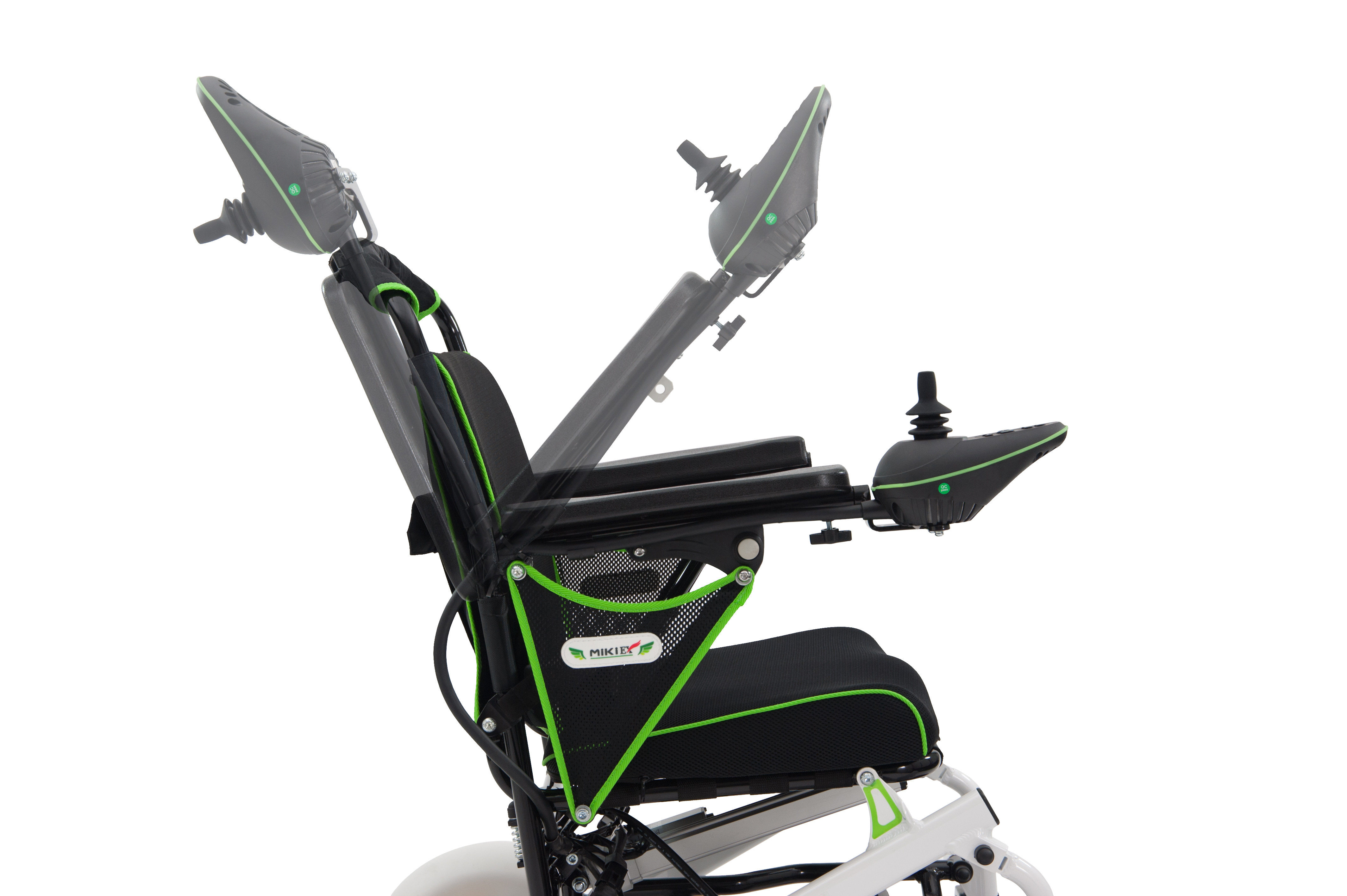 日本三贵miki电动轮椅车若叶jrwd602自动折叠轻便老年人代步车