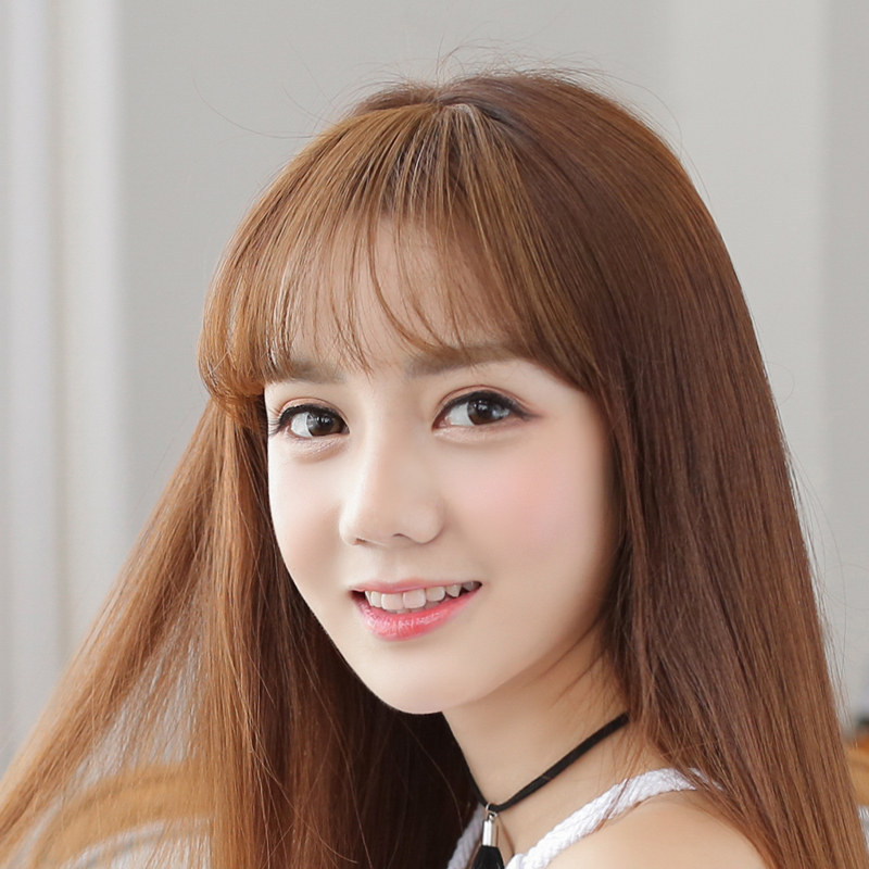 真发迷你空气刘海 女生假刘海 韩版薄隐形无痕齐刘海假发片逼真