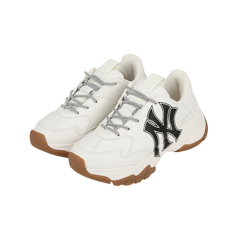 韩国正品mlb老爹鞋女鞋老花男鞋ny复古小白鞋情侣厚底休闲鞋ins潮