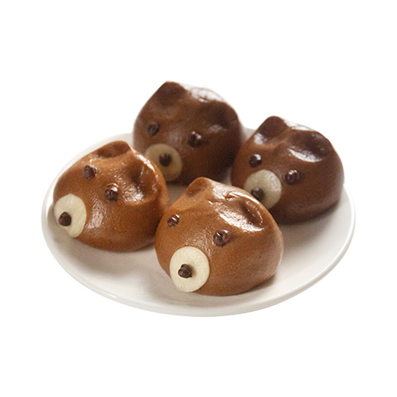 千味央厨熊仔包儿童营养早餐卡通包子速冻点心面食半成品商用整箱-mc